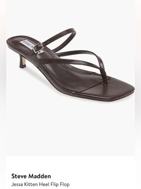 Steve Madden Jessa Kitten Heel Flip Flop size 7.5